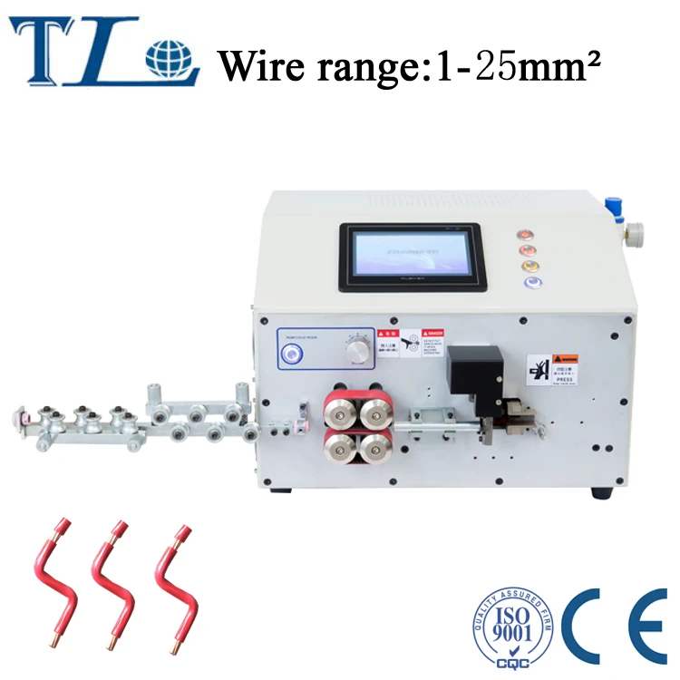 

SWT508-ZW(4 rollers with belt)computer automatic wire stripping machine and bending machine from 1 to 25mm2