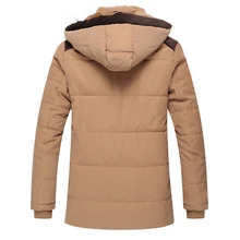 Модная мужская однотонная стеганая куртка в стиле пэчворк, длинная хлопковая стеганая куртка, зимняя одежда в стиле кэжуал, съемная шапка, куртка с капюшоном, парка 2XL