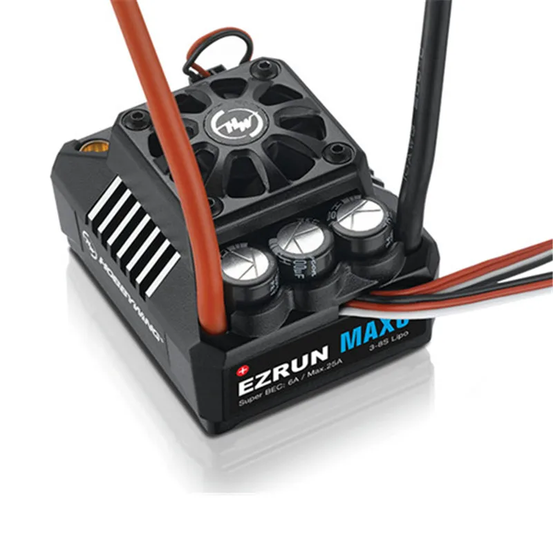 Hobbywing EZRun MAX6 V3 1/6 3-8S Waterproof Brushless ESC 160A for 1/6 1/7 RC Touring Car/Buggy/Truck