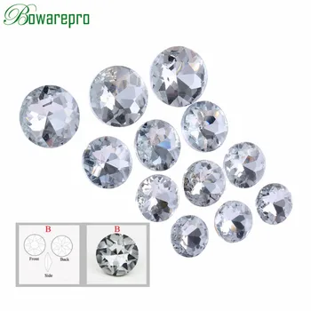 

10PCS Buttons Crystal Diamante Rhinestone Round Buttons Tufting Sofa Upholstery Headboard Wedding Diamond Buckles 14/16/18MM NEW