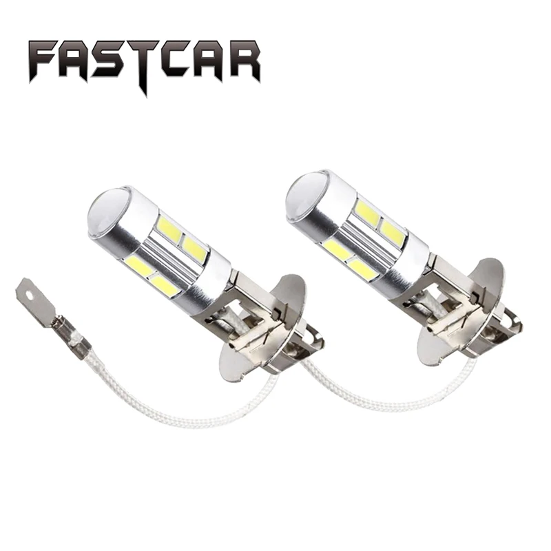 4pcs H3 10 Led Car Light Fog Super Bright Lamp 5630 Smd Auto Car Leds Bulbs Car Light Source