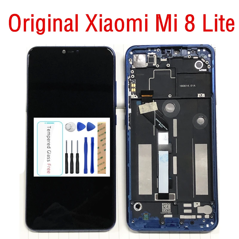 Оригинальный Xiaomi Mi 8 Lite ЖК-дисплей с рамкой 10 сенсорный экран Mi8 Youth 8X ЖК-дигитайзер