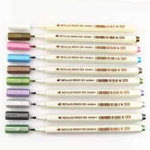 STA 6551 кисть 10 цветов в партии маркер ручка Скрапбукинг ремесла мягкая кисть Ручка художественная маркер ручка для канцелярских принадлежностей школьные принадлежности