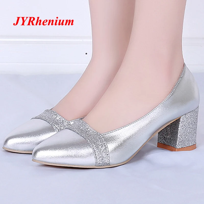 

JYRhenium 2018 New Fashion Plus Size 34-41 Delicate Pointed Toe Women Pumps OL Office Heels Ladies Sapato Feminino Salto Alto