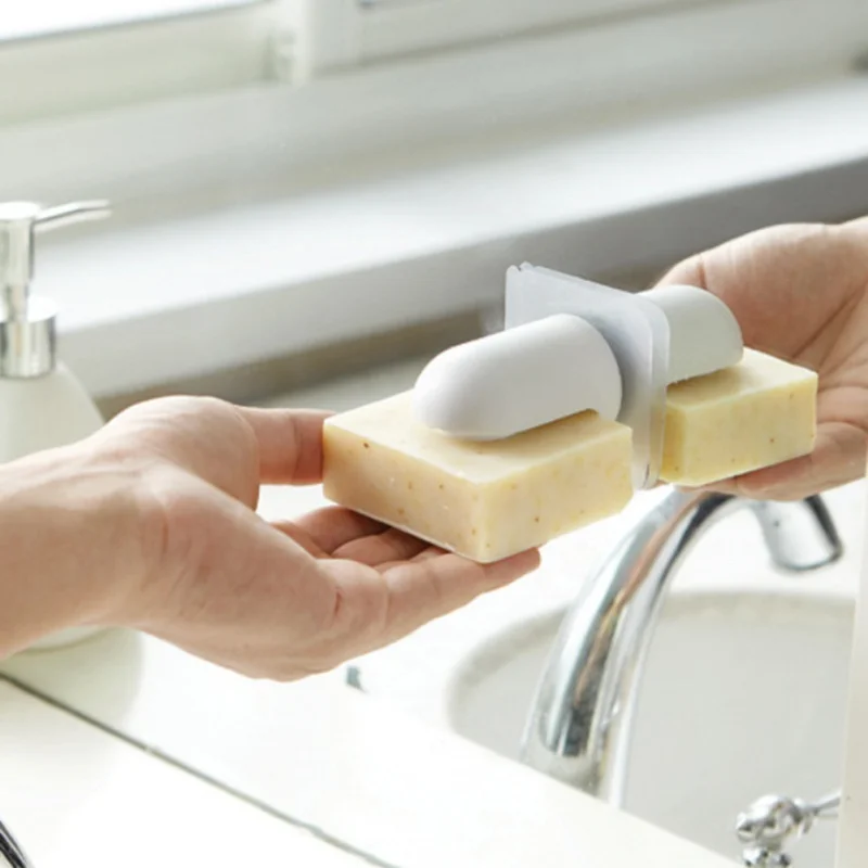 الحائط ملصقا تخزين المغناطيس حامل الصابون رف الحمام تنظيم التبعي المحمولة أطباق للصابون