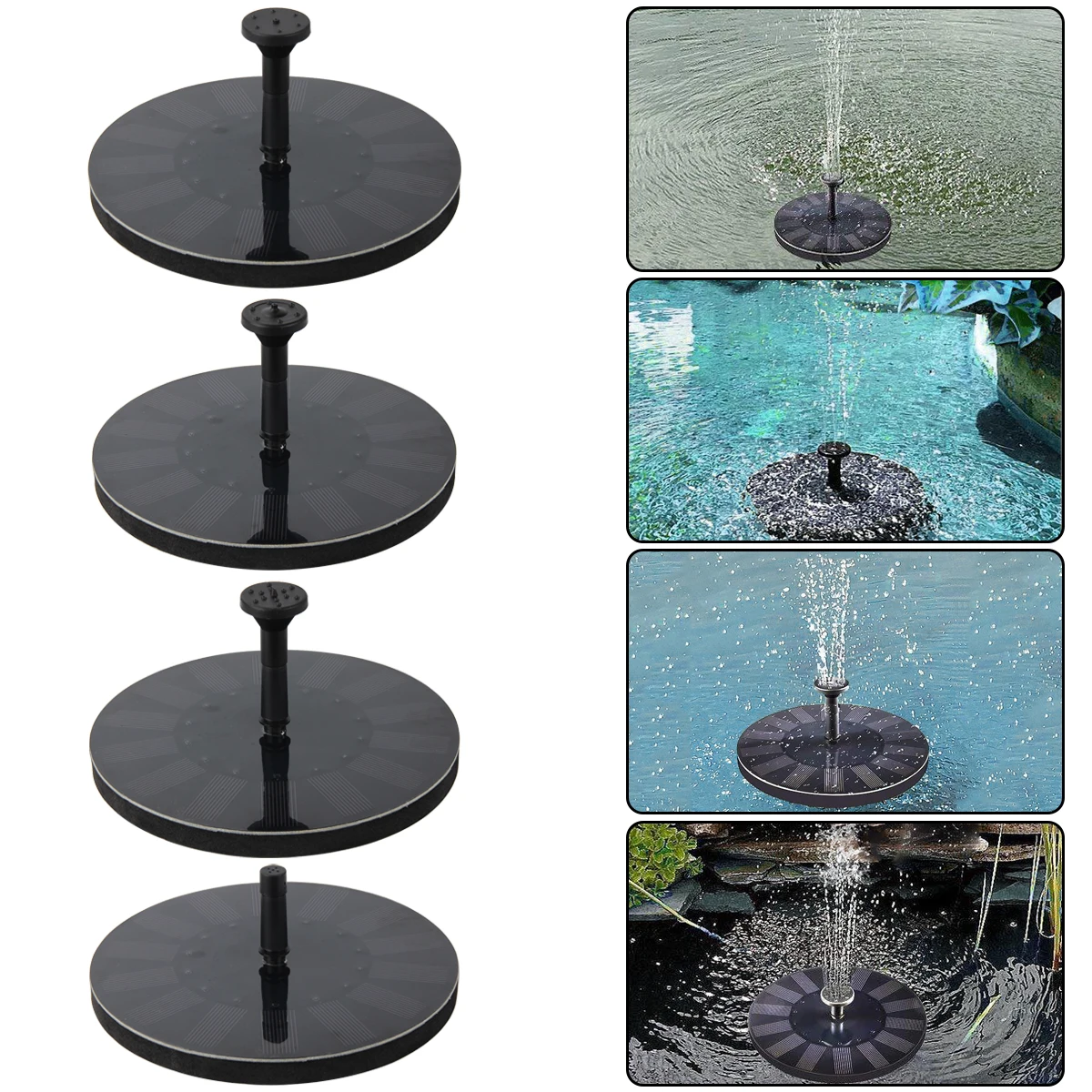 

Solar Fountain Solar Water Fountain Garden Pool Pond Outdoor Solar Panel Fountain Floating Fountain Garden Decoration