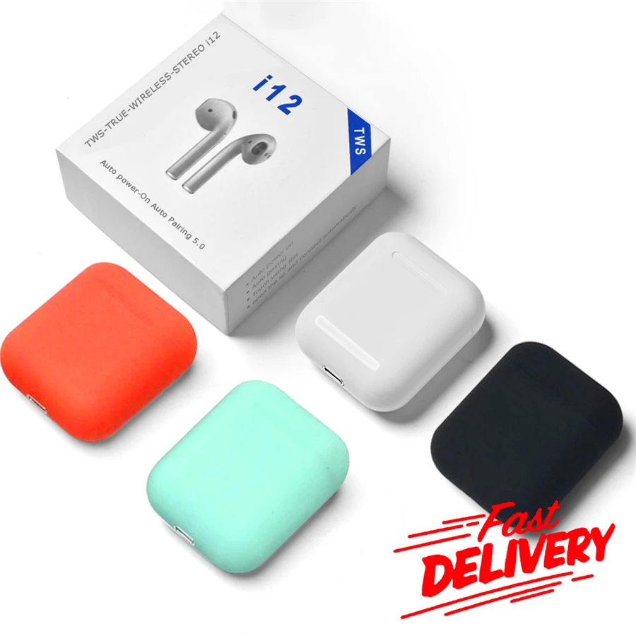 

i12 tws Bluetooth Earphones Pop Up Wireless Earphone i12tws Touch Bluetooth Earbuds PK 1:1 w1 chip lk te9 i10 i20 i60 i30 tws