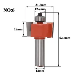 1 шт. 12 мм хвостовиком Rabbeting и пазов маршрутизатор бит Деревообработка фреза карбида бит Деревообработка резак для резки древесины