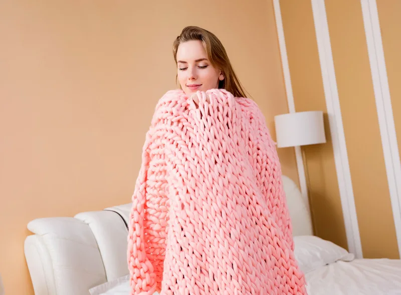 knitted throw
