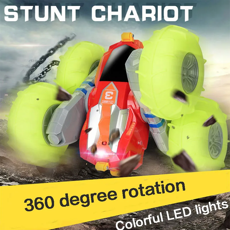 

High Speed RC Bounce Jumping Cars toy 1:16 inflatable tire cross-country dump Wheels Rotation Racing Remote Control car model