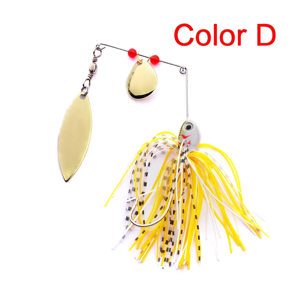 1 piezas 16G Spinner cebo de pesca señuelo cuchara Swisher Buzzbait bajo Minnow manivela Popper VIB Spinnerbait pesca. Barb ganchos de Pesca