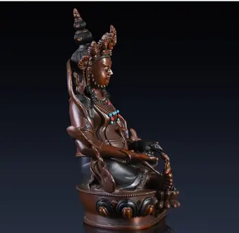 

Asian Antique Tibet Handmade God of wealth Vajrayana Buddha statue