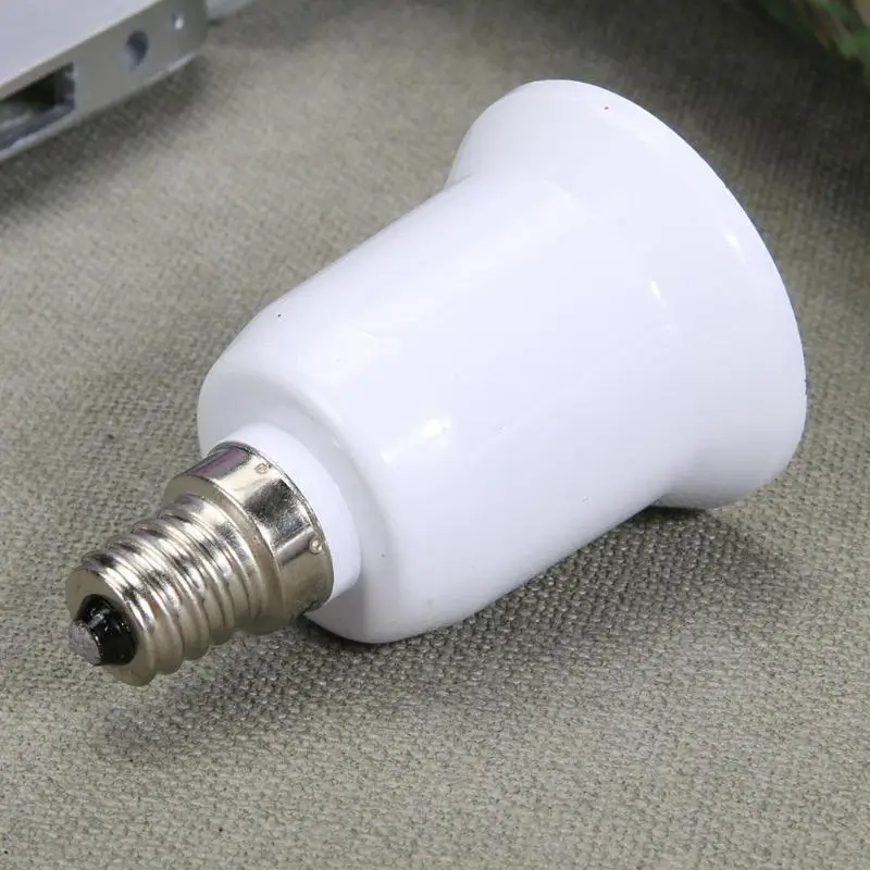 

1pc Fireproof Plastic E14 to E27 Socket Adapter Conversion Lamp Holder Converter Socket Light Bulb Adapter Led Light Base Lights