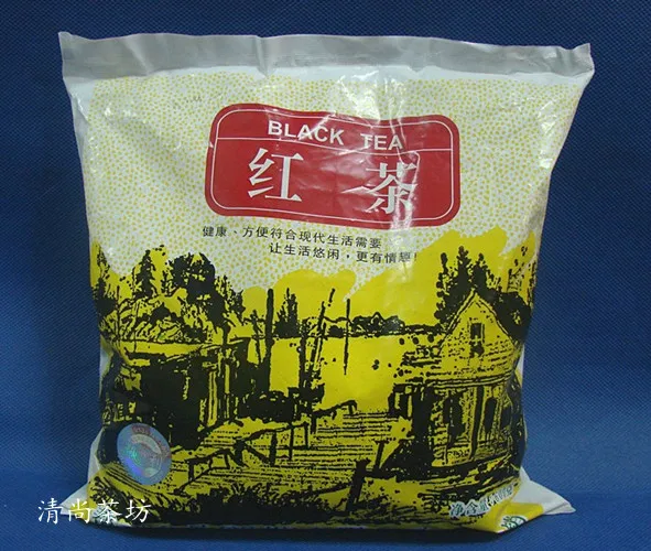 Pearl milk tea material black series bag 600g packaging | Продукты