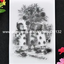 Цветок Дерево скрапбукинга фото карты резиновый чистый штамп для скрапбукинга прозрачный штамп 9061807