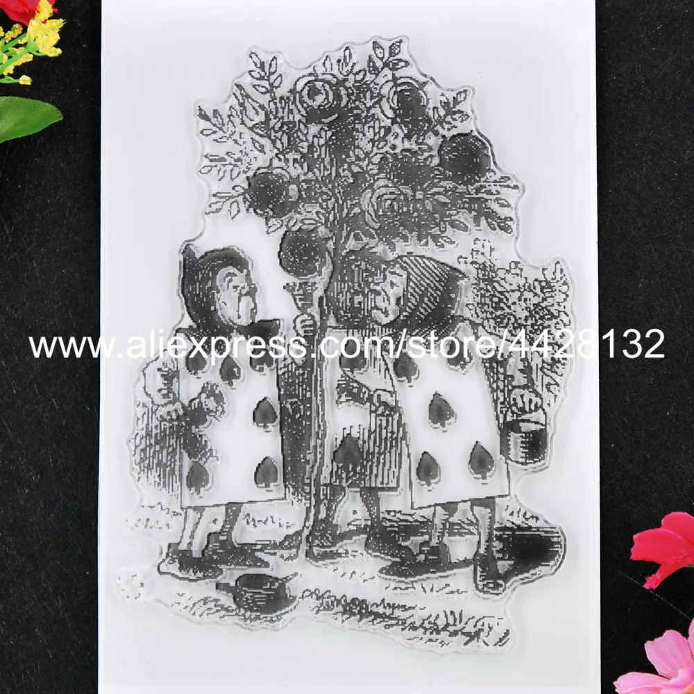 

Flower Tree Scrapbook photo cards rubber stamp clear stamp transparent stamp 9061807