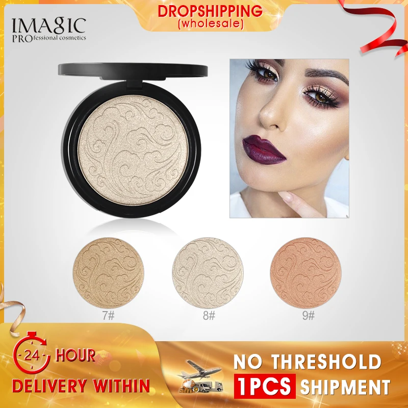 

IMAGIC 3 Colors Illuminator Brightening Face Pressed Highlighter Powder Easy to Wear for Face Shimmer