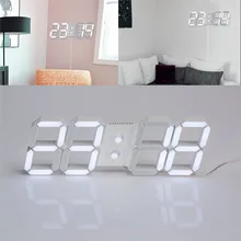 USB relojes de pared casa horloge murale le3D Modern Digital LED Home font b Wall b