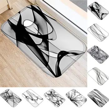 

Abstract Pattern Kitchen Hallway Door Mat Entrance Rug Non-slip Bathroom Carpet Fashion