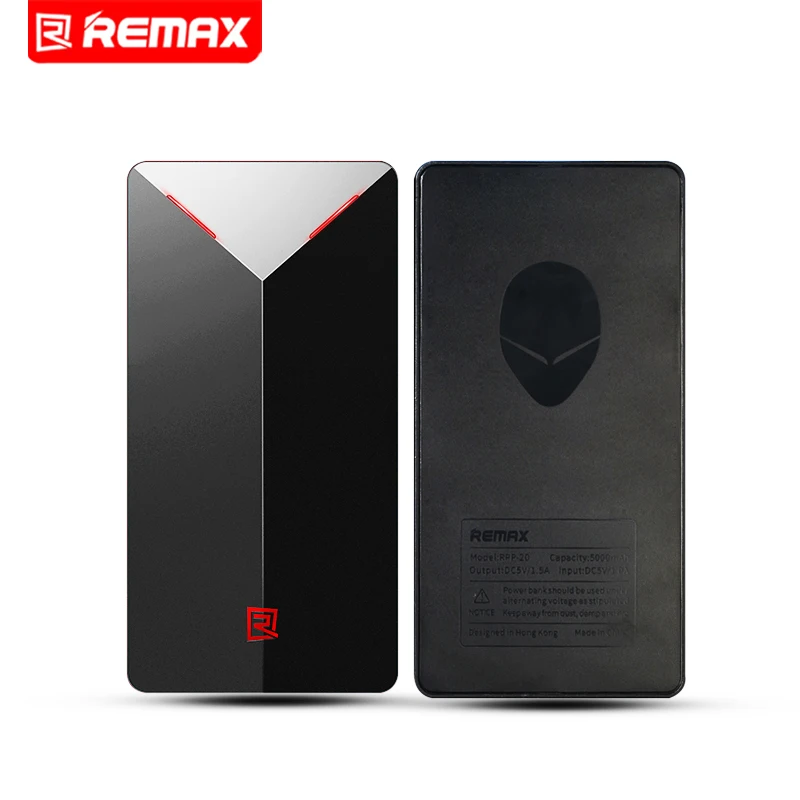 Remax RPP 20 5000mAh Power Bank Super Thin Alien Design Power Bank Backup Power Extra Power