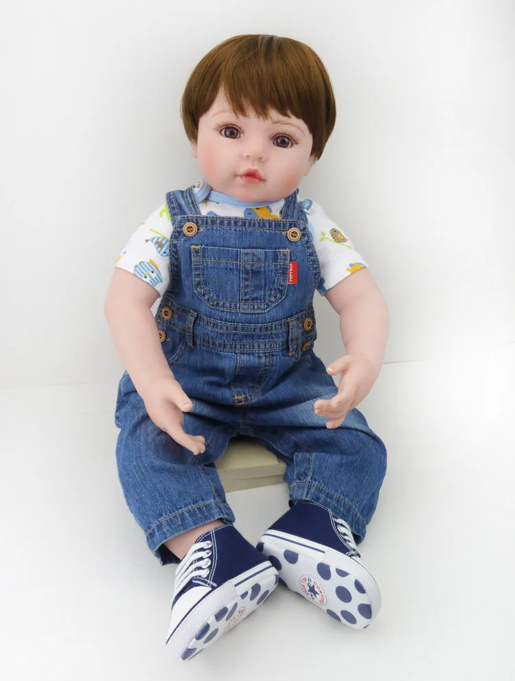22inch Silicone Reborn Baby Alive Doll with Kits Soft ...