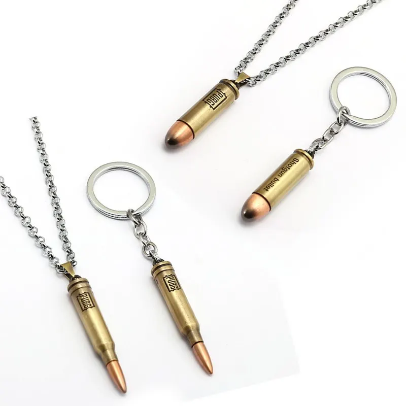 

Hot Game PUBG Gun Bullets Keychains letter 300 Win Mognum Metal Pendant Keyring Car Bag Key Chains For Player's Gifts Men