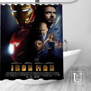 

Iron Man Shower Curtain Bathroom Decorations For Home Waterproof Fabric Curtain Shower Bath Curtain