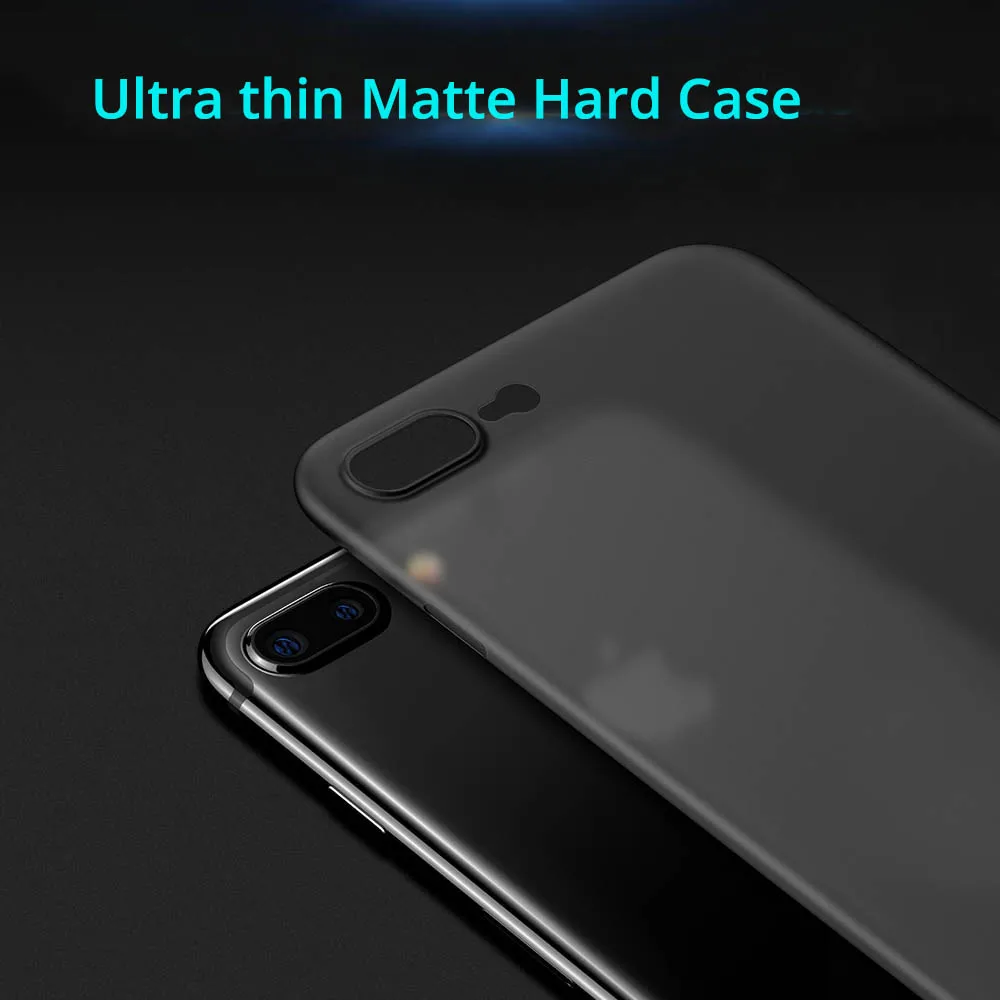 Матовый чехол для телефона iPhone 7 8X6 6S Plus 5 5S SE полупрозрачный противоскользящий для iPhone X 7plus Ультратонкий чехол