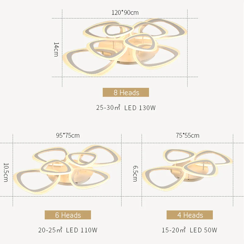 Современный светодиодный потолочный светильник для гостиной, спальни, ресторана, декоративное освещение, Светильники для дома, люстра с затемнением