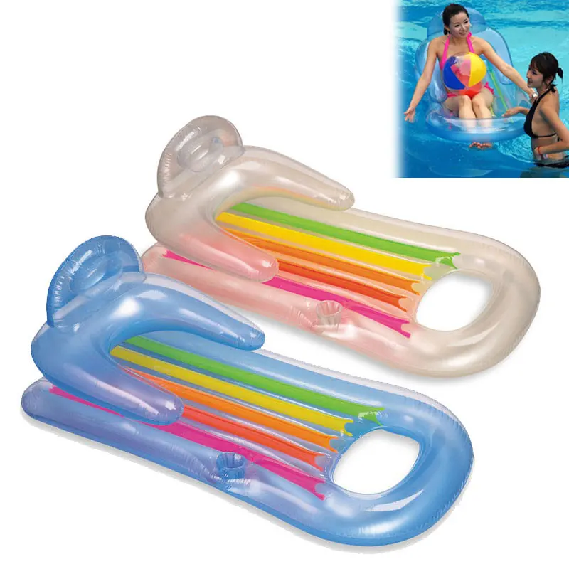 

2017 Summer Swim Float Ring Inflatable Swimming Lounge Chair Adult Row Pool Swimming Rings Toy For Water Game B2Cshop