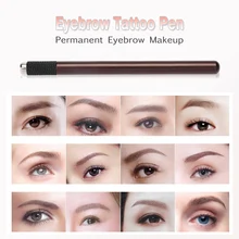 1 шт. Перманентный с ручным управлением ручка для макияжа бровей Татуировка для бровей вышитая карандаш ручка-держатель игл машина Перманентный с ручным управлением PenHK60
