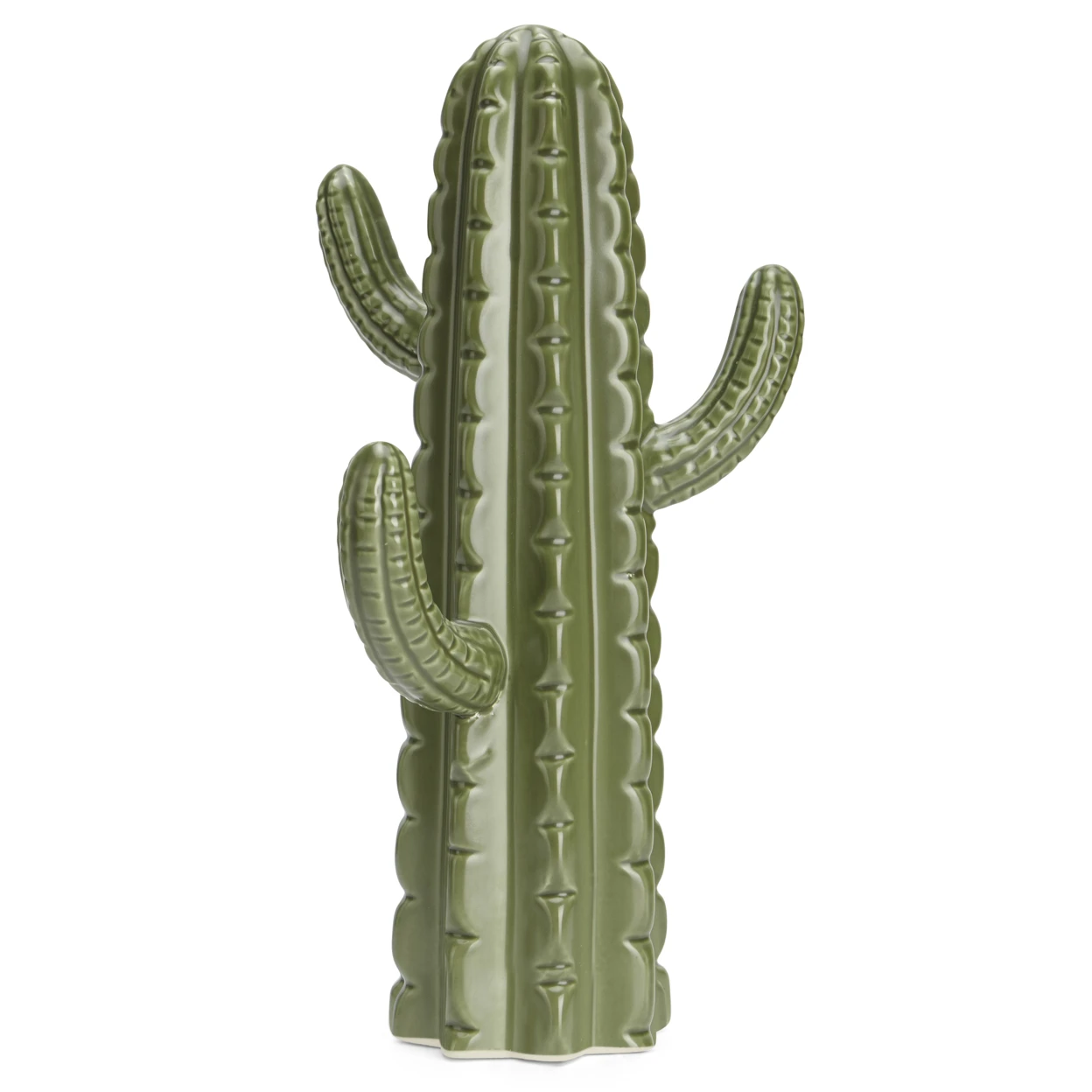 On-Trend Saguaro Decorative Ceramic Large Vase, Green