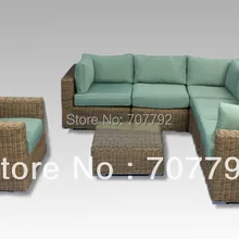 Novel Tinamba 7pc модульная гостиная мебель для дома из ротанга угловой диван набор