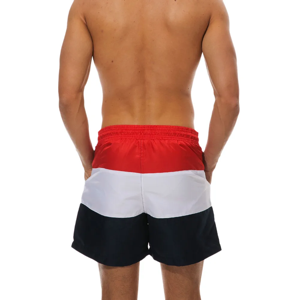 Мужская мода купальники Спортивные быстросохнущие полосатые пляжные шорты бермуды обувь дышащий ремень Большой размер удобные шорты
