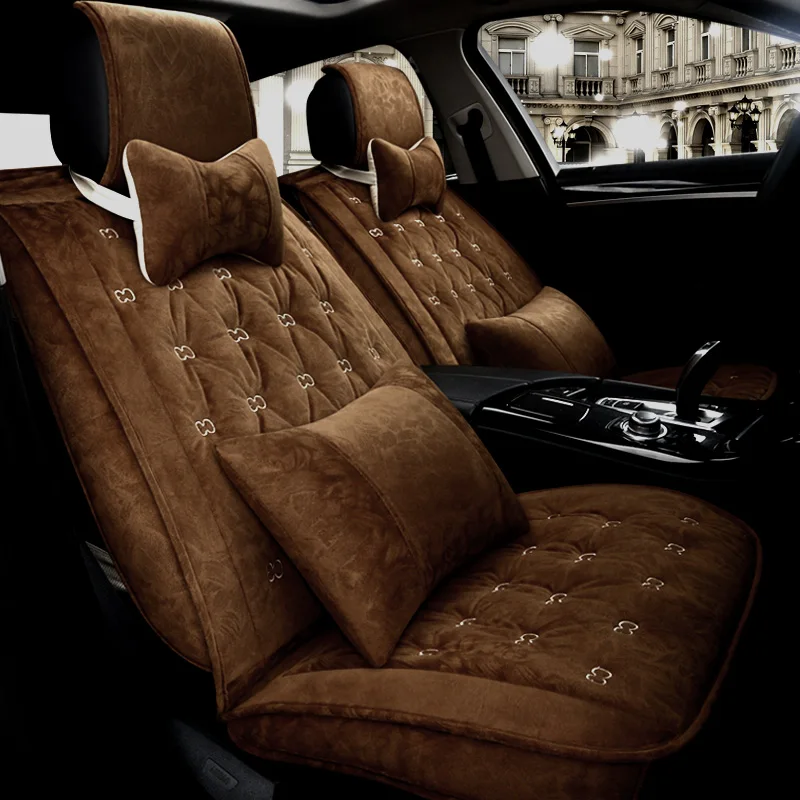 

DINGDIAN Winter warm plush Automobiles Seat Cover Fit TOYOTA C-HR/RAV 4/FORTUNER/4RUNNER/Land Cruiser/Avalon/Avensis/Camry/Reiz