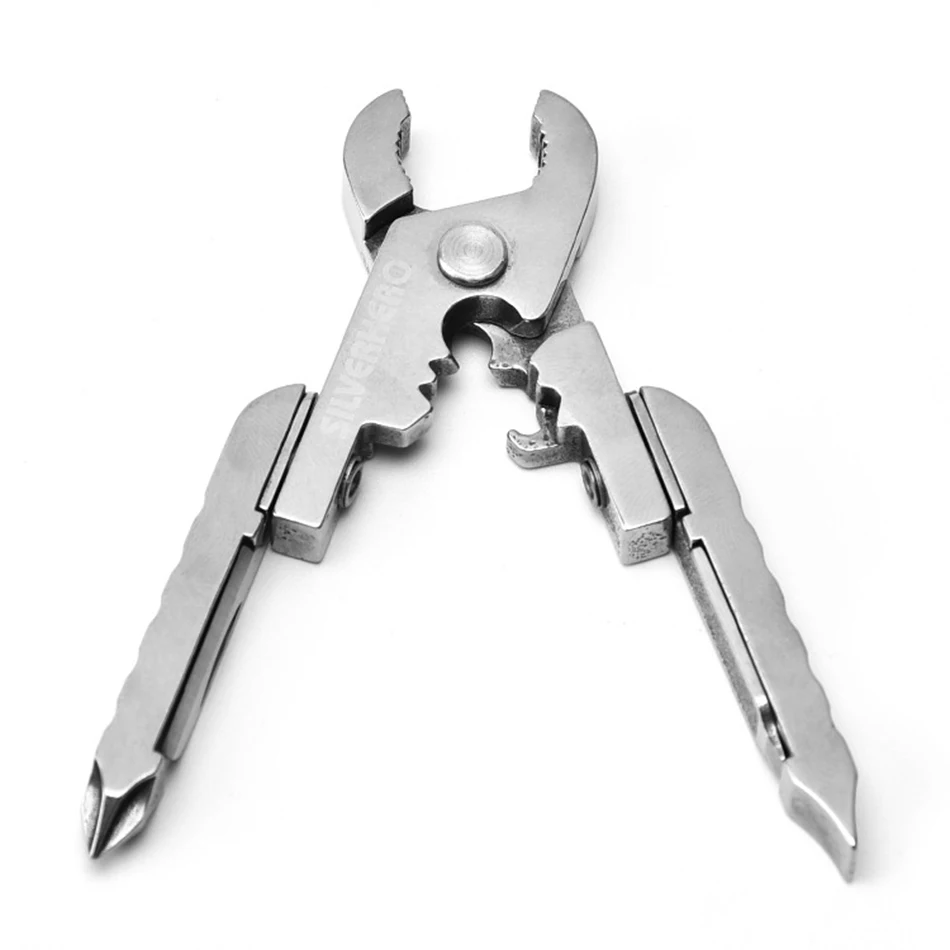 

Multi-functional outdoor tool equipped with mini pliers key clasp mobile card digital screwdriver Folding Knife Multitools