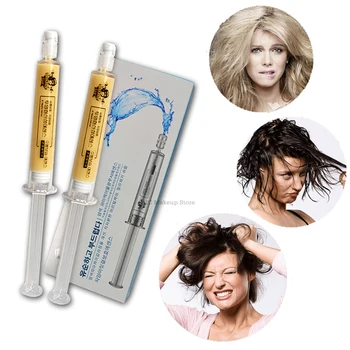 

2 Pcs/Set Hair Mask Deep Repair Of Damaged Keratin Repair Treatment Moisturizing Hair Care 3 Style