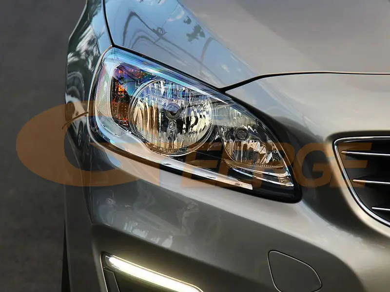 VOLVO S60 V60 2014 2015 2016 HALOGEN HEADLIGHT ccfl angel eyes(5)
