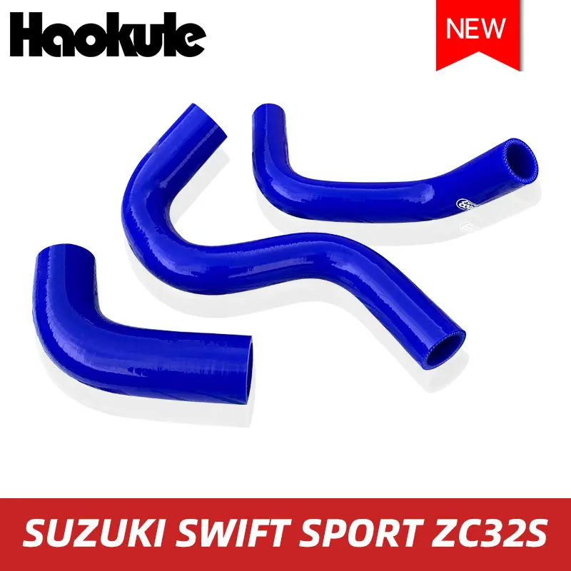 Производительность силиконовый радиатор силиконовый шланг наборы для SUZUKI SWIFT SPORT ZC32S синий и красный 3 шт - Цвет: Синий