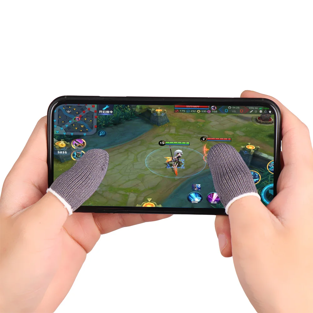 1 Pair PUBG Mobile Finger Stall Sensitive Game Controller Sweatproof Breathable Finger Cots Accessories for Iphone and Android