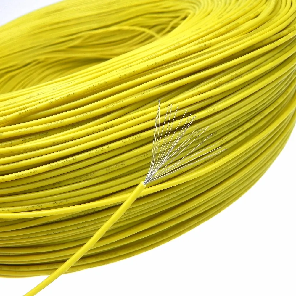 UL1007 22AWG 26 0.25 2.5mm electrical cable wires PVC Insulated tinned copper electronic wire Y  4
