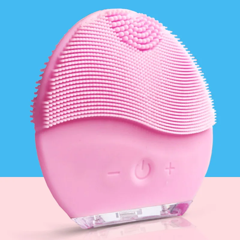 

Electric facial pore cleaner facial cleaner blackhead acne soft brush remove silicone scrubber