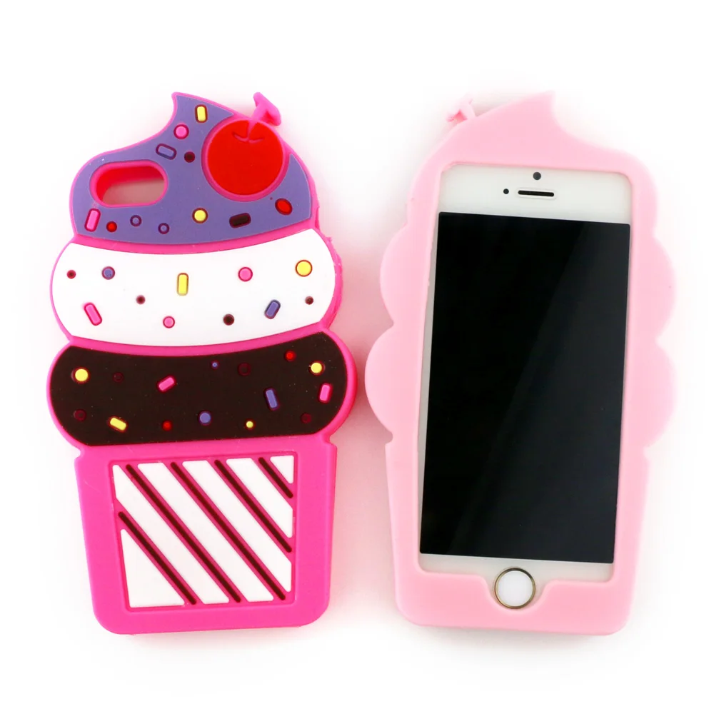 Cartoon Case For iPhone 5C 5 5S SE 4 4S New Design 3D Cute