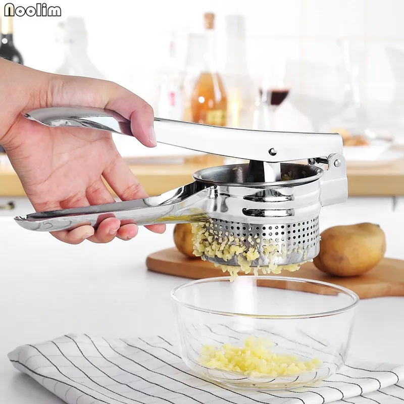 Noolim Stainless Steel Potato Press Potato Masher Ricer Fruit Juice