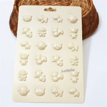 5 шт./лот) Новые рисунками зверей из мультфильмов Китти обезьянки медведь различные формы полипропилен формочка для шоколада конфеты сладкий сахар формочка, инструмент для выпечки