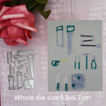 

9.8*6.7cm Bucket Tool Set new Metal Cutting Dies for decoration card DIY Scrapbooking stencil Paper Craft Album template Dies