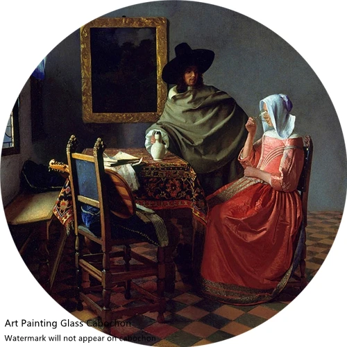 20 шт 12~ 40 мм художника Johannes Vermeer художественная коллекция картин леди письма стекло кабошон DIY ювелирных изделий - Цвет: Z-G7548-12
