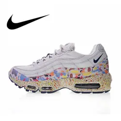 Оригинальные Nike оригинальные Кроссовки WMNS Air Max 95 SE Женские кроссовки модные уличные спортивные дизайнерские спортивные дышащие 918413-004