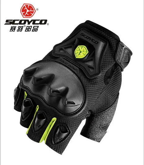 Летние SCOYCO MC29D Guantes мотоциклетные перчатки, Половина Пальцы moto cross байкерские перчатки защита