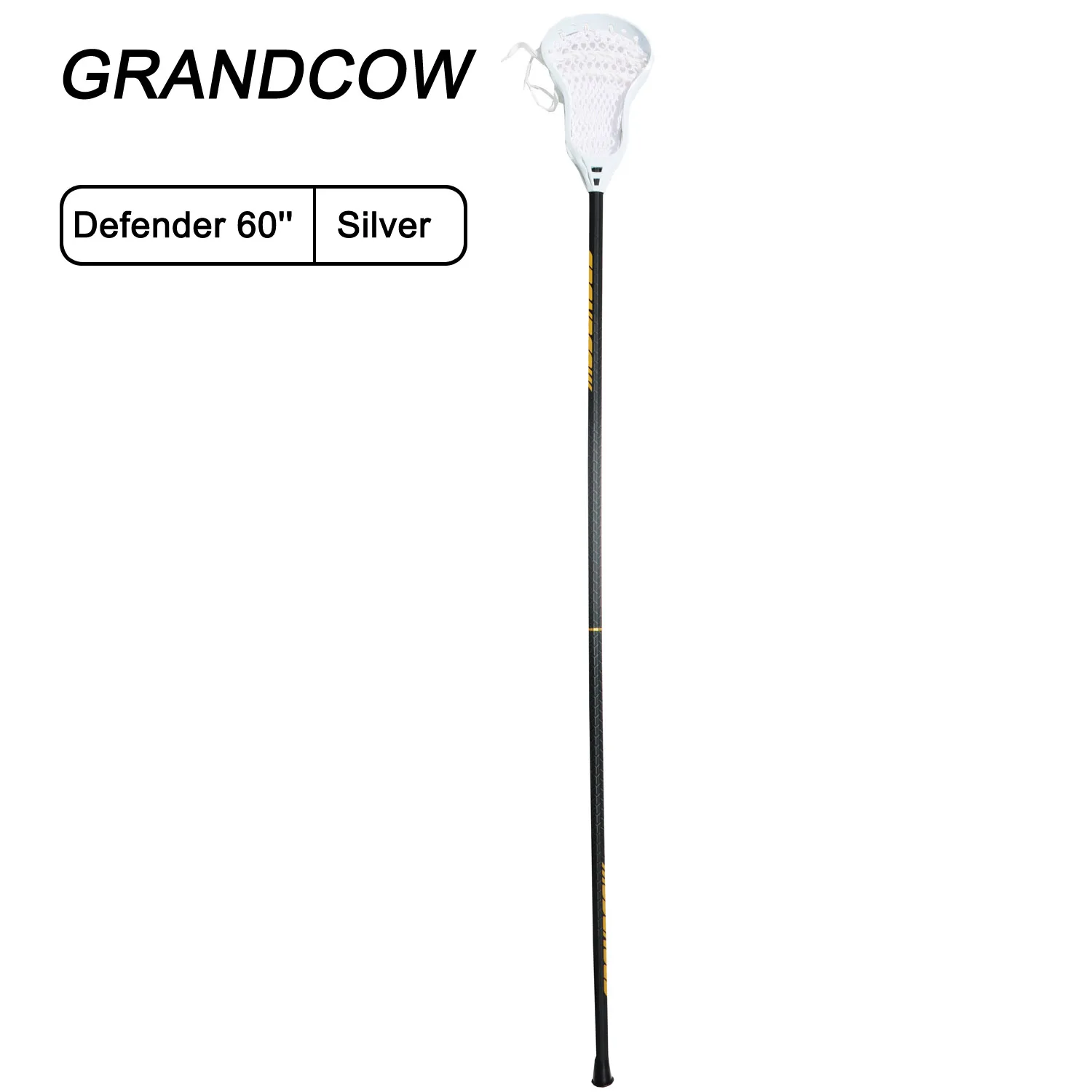 

GRANDCOW Lacrosse Sticks ELITE 500 Porfessional Defender 60'' Complete Sticks with Shaft Head